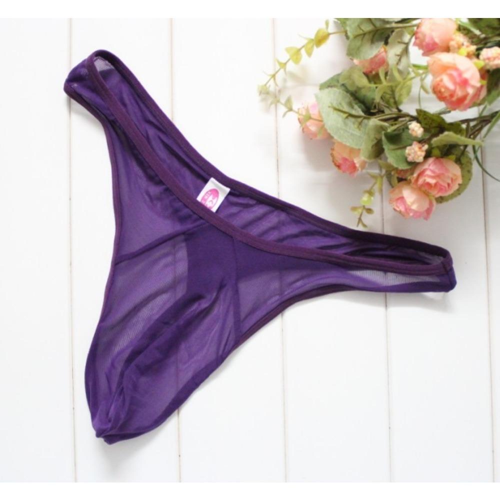 Transparent Sexy Men's Thong, Ultra-thin Mesh Low-rise Seduction Panties, Male Sex Underwear T-pants 2011