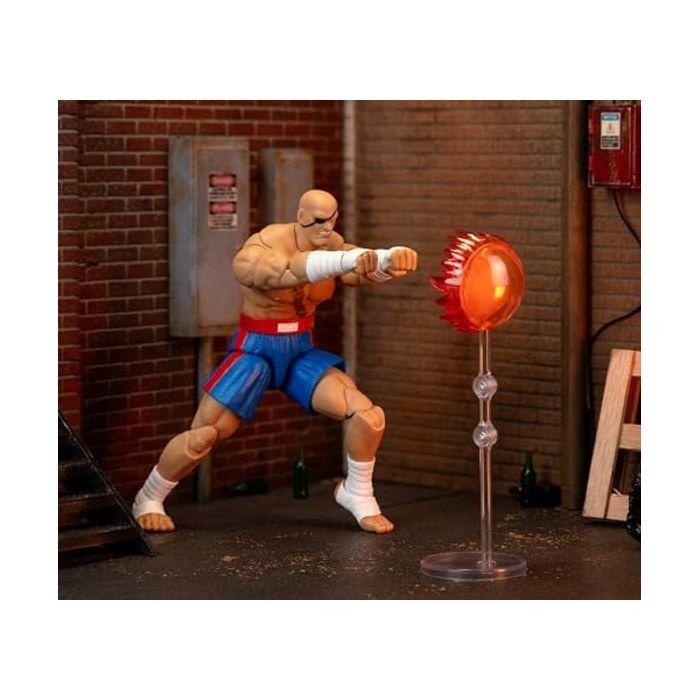 Action Figure - JADA - Sagat - 19 Cm - 25+ Points of Articulation - Interchangeable Accessories