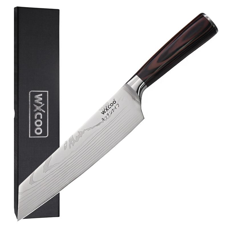 Kitchen Utility Knife Japanese Damascus Steel Pattern Chef Knives Vegetable Meat Peeling Fruit Knife Cooking Tools