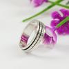 Silver Spinnerring, Ångestring, Meditationsring, Handgjord Ring, Designring i 925 Sterling Silver, Oro-ring, Tumring