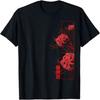 Learn Anime T Shirt, Featuring Red Spider Flower Men's T Shirt for Summer, Suitable for Both Men and Women