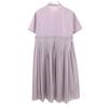 Ray Beams Short Sleeve Pleated One Piece Lavender Women Used