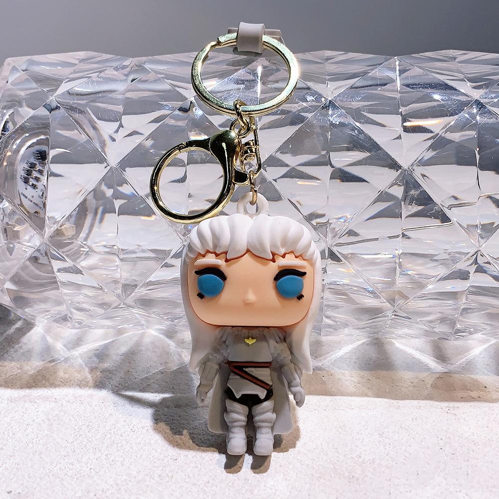 Amine Berserk Schlüsselanhänger Guts Berserk Figur Griffith Actionfigur Modell Cartoon Tasche Puppe Anhänger Spielzeug Geschenk