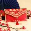 Spring Festival Brocade Red Envelope Tassels New Year Money Bag Money Red Pocket  Wedding Birthday