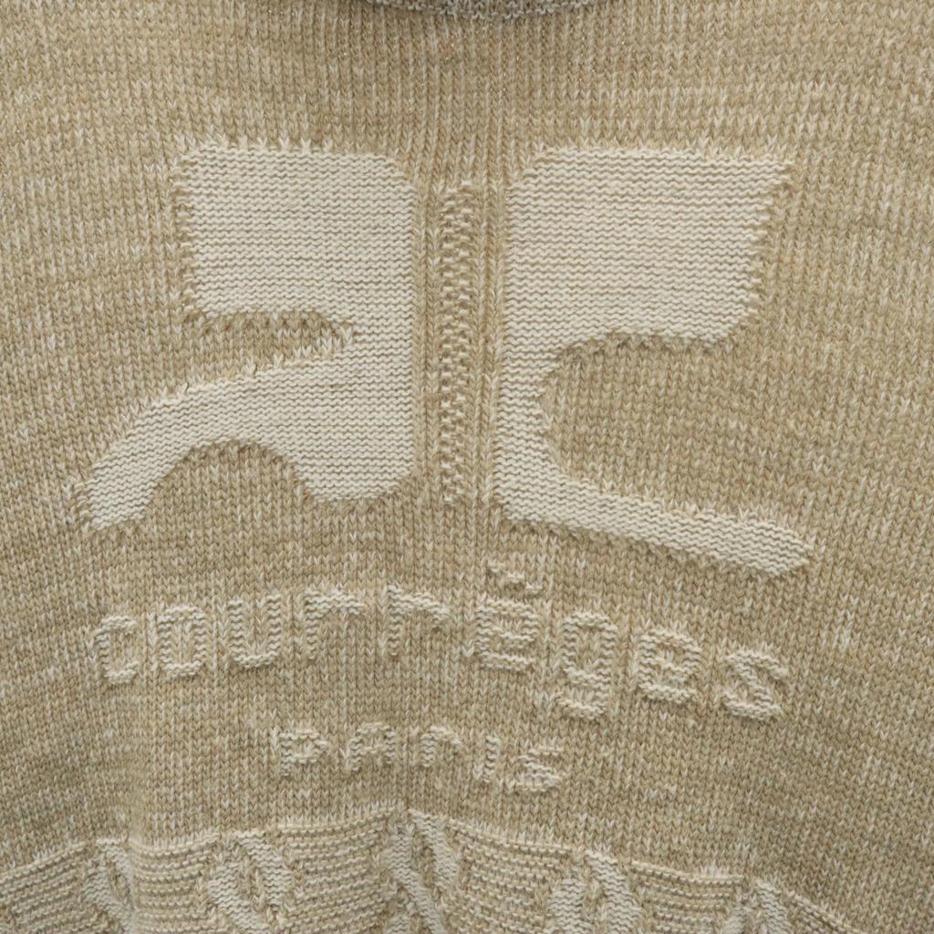 Courr_ges Homme made in Italy 7 minutes sleeve turtleneck sweater M knit Men's Used