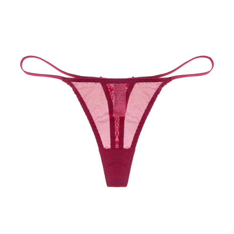 Varsbaby Sheer Mesh Thong: Sexy Low-Waist, Transparent, T-Strap Women's Underwear