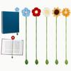 1pc Sunflower Bookmark Flower Bookmarks for Women Unique Bookmark Handmade Knitted Ideal Gift for Book Lovers
