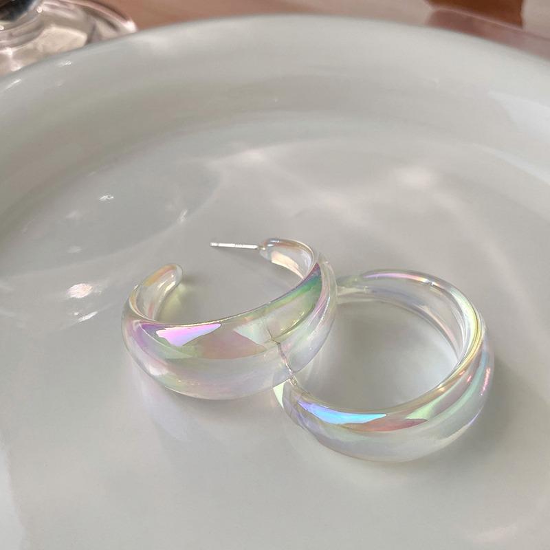 Small Niche Luxury Colorful Earrings, Women'S High-End Earrings, Personalized Cool Style Accessories