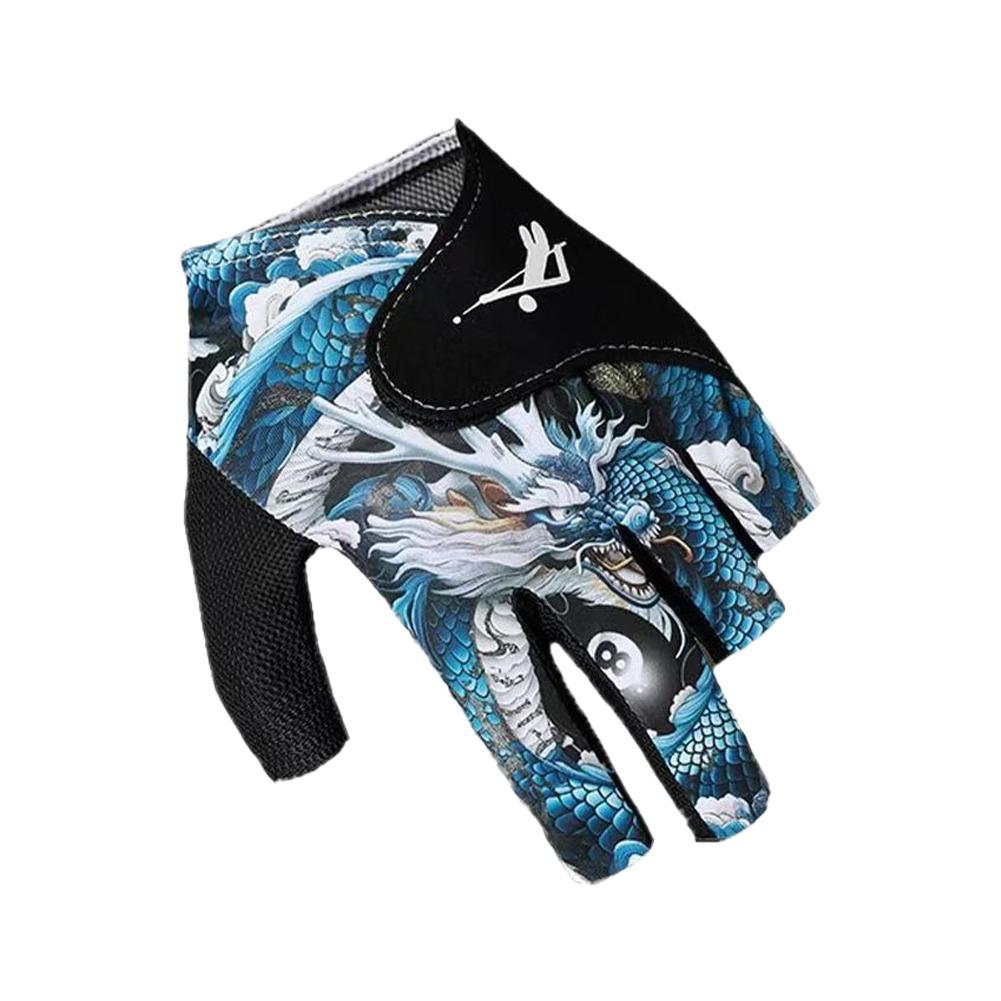 

Billiards Glove Left Hand Three Finger Snooker Billiard Glove Non Slip Stickers Elasticity Billiard Training Gloves Accessories