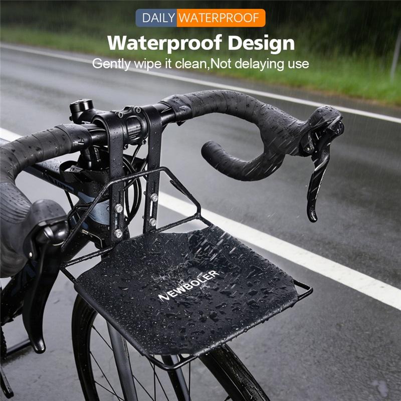 NEWBOLER Fiets Voorrek Drager Fietstassen Tas Bagagerek Beugel Kofferbak MTB Fiets Fietsrek 5kg Laadvermogen
