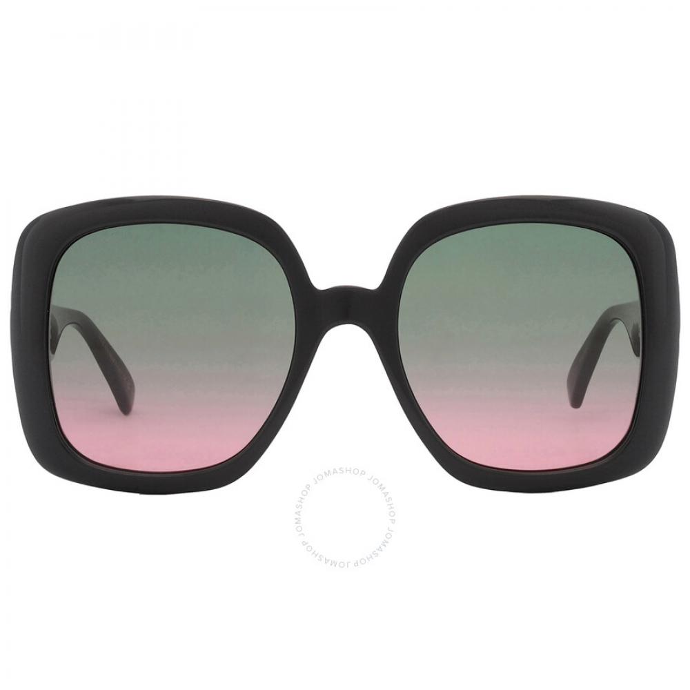 

Gucci Green Gradient Square Ladies Sunglasses GG0713S 002 55