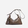 New leather pillow bag with large capacity, high-end luxury design, commuter crossbody bag for women
