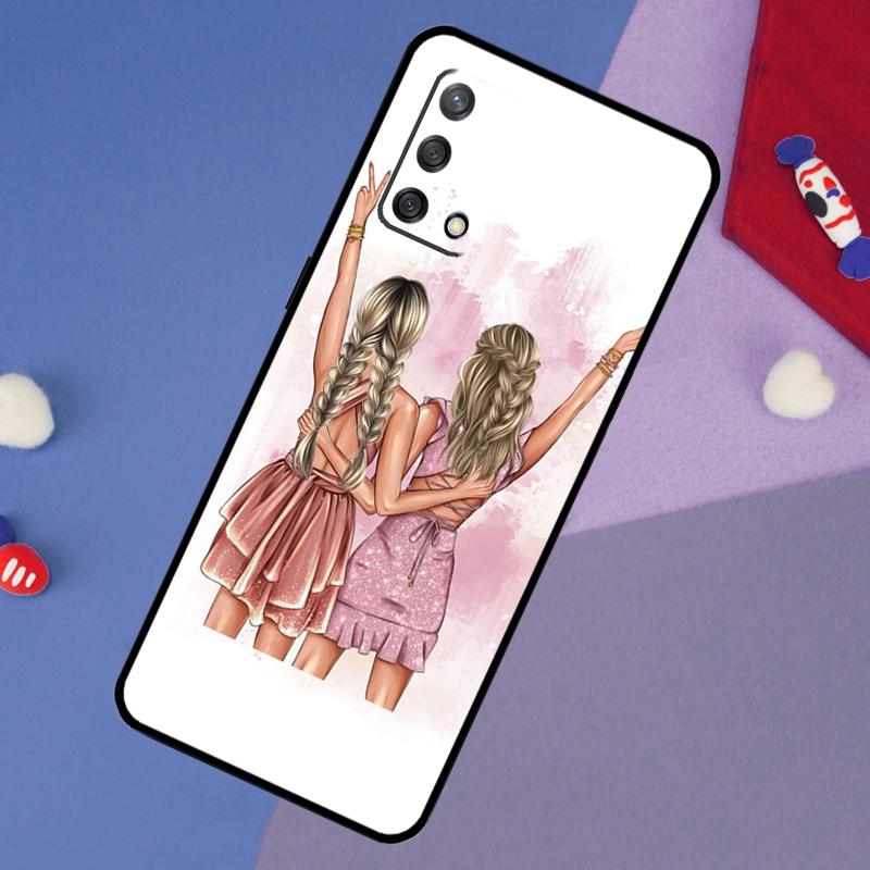 

Лучшие Друзья BFF Парный Чехол Для Oppo A17 A60 A40 A80 A16 A76 A96 A98 A58 A78 A18 A38 A57 A74 A54 A94 A15 A5 A6 Pro OPPO A79 5G