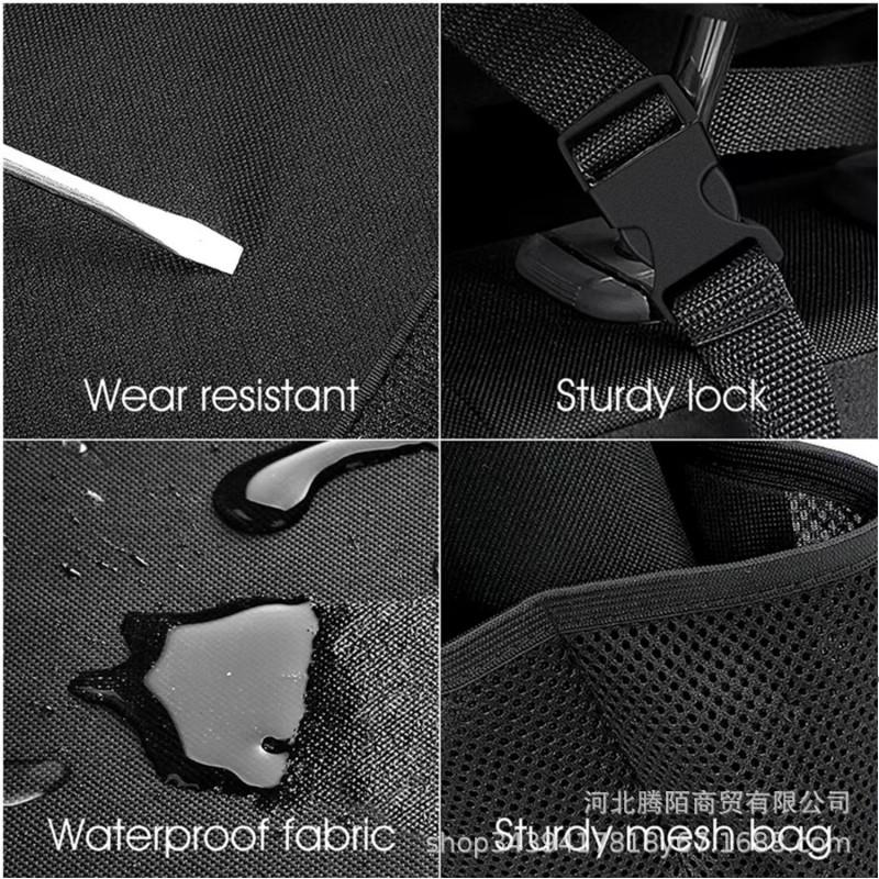 Car Trunk Organizer Hanging Storage Bag Back Seat Rear Backrest Waterproof Utility Pouch Vehicle Accessory