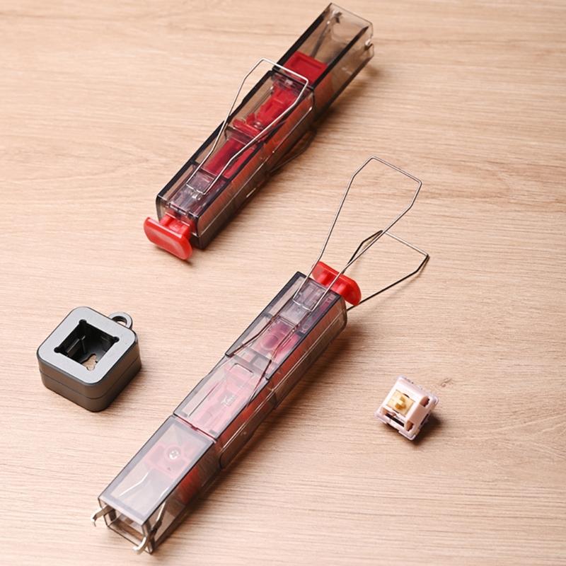 2-in-1 Keycap Puller Switches Remover Hot-swappable Keyboard Cleaner Mechanical Keyboard Keycap Shaft Removal
