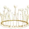 Mother's Day Pearl Crown Seaweed Tassel Cake Decoration for Girls' Birthdays