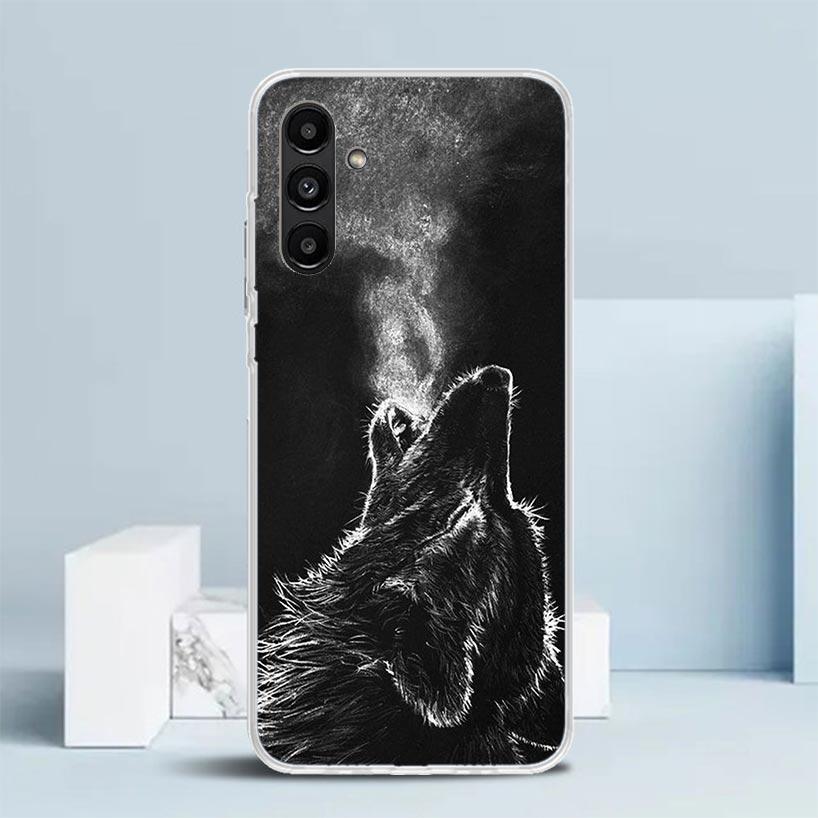 Angry Animal Wolf Fierce Phone Case For Samsung Galaxy A17 A37 A57 A16 A15 A14 A13 A56 A55 A54 A53 A36 A35 A34 A33 A26 A25 A24 A