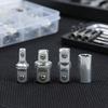Chrome Vanadium Alloy Steel Ratchet Wrench Adapter Socket Converter Set
