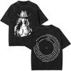 Camiseta Lavada com Logo do Álbum de Música Pop da Cantora Beyonce Camisetas Cowboy Carter Masculinas Vintage Oversized Camisetas Casuais de Algodão
