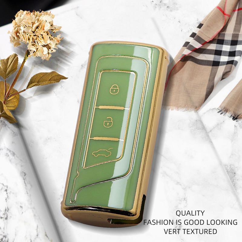 

Роскошный чехол для дистанционного ключа автомобиля с золотым краем, полное покрытие для GAC Trumpchi GS4 M6 GS5 GA8 GS8 GA6 GS7 M8 GS3 GA4 Auto C Only Key Case