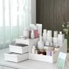 Caja de Almacenamiento Organizadora de Cosméticos Tocador Escritorio Estante de Almacenamiento de Plástico Simple y de Gran Capacidad Almacenamiento de Productos para el Cuidado de la Piel
