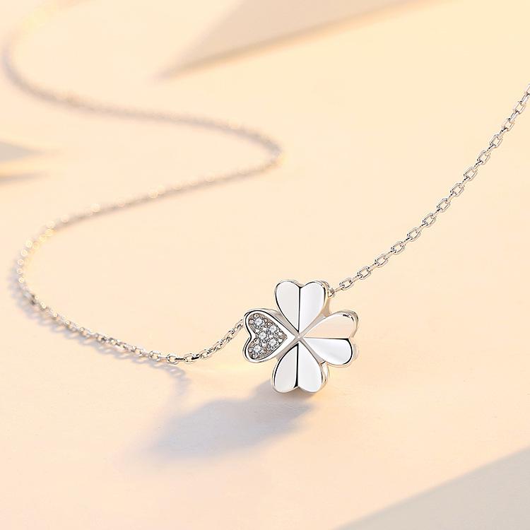 

Новое колье Love из стерлингового серебра S925 с четырьмя листьями травы