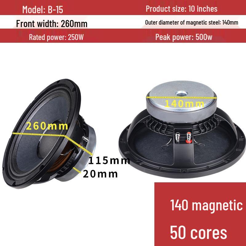 10, 12, 15, 18-inch KTV Subwoofer & Mid-bass Treble Pro Home Audio Speaker