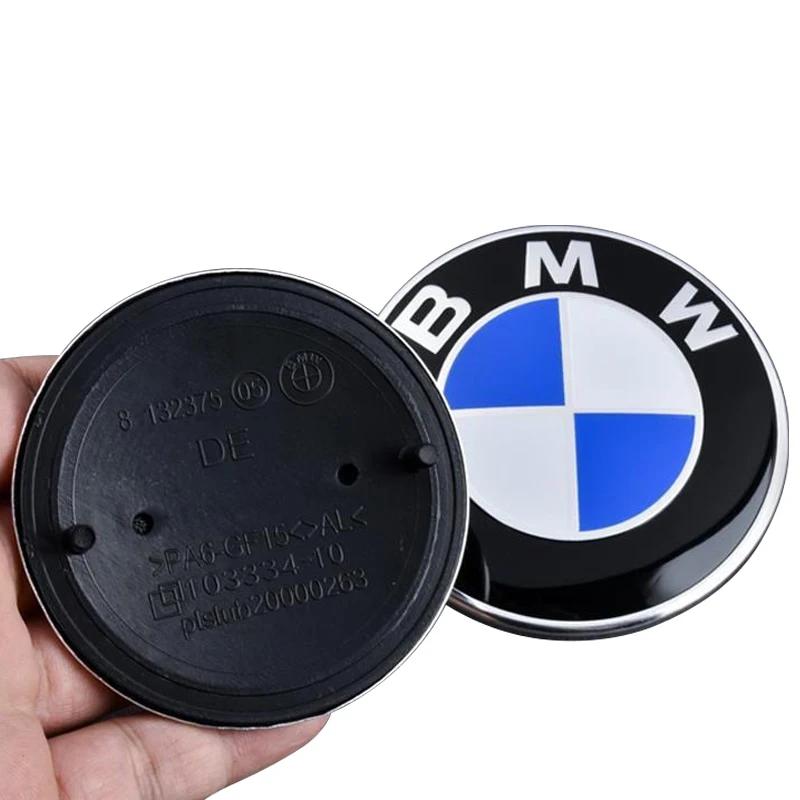 AZHKP1 82mm/74mm Car Emblem Hood Badge Front Rear Trunk Logo Car Styling For BMW E34 E46 E39 E38 E90 E60 E36 F30 F30 F10 E92 E38 E91