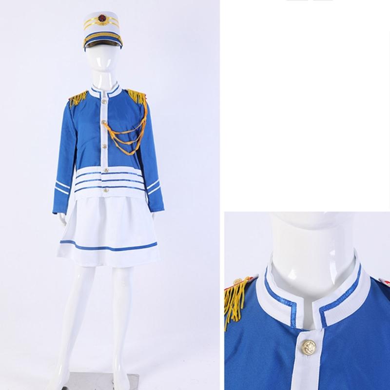 Honor Guard Wind Band Costume Set with Hat and Glove