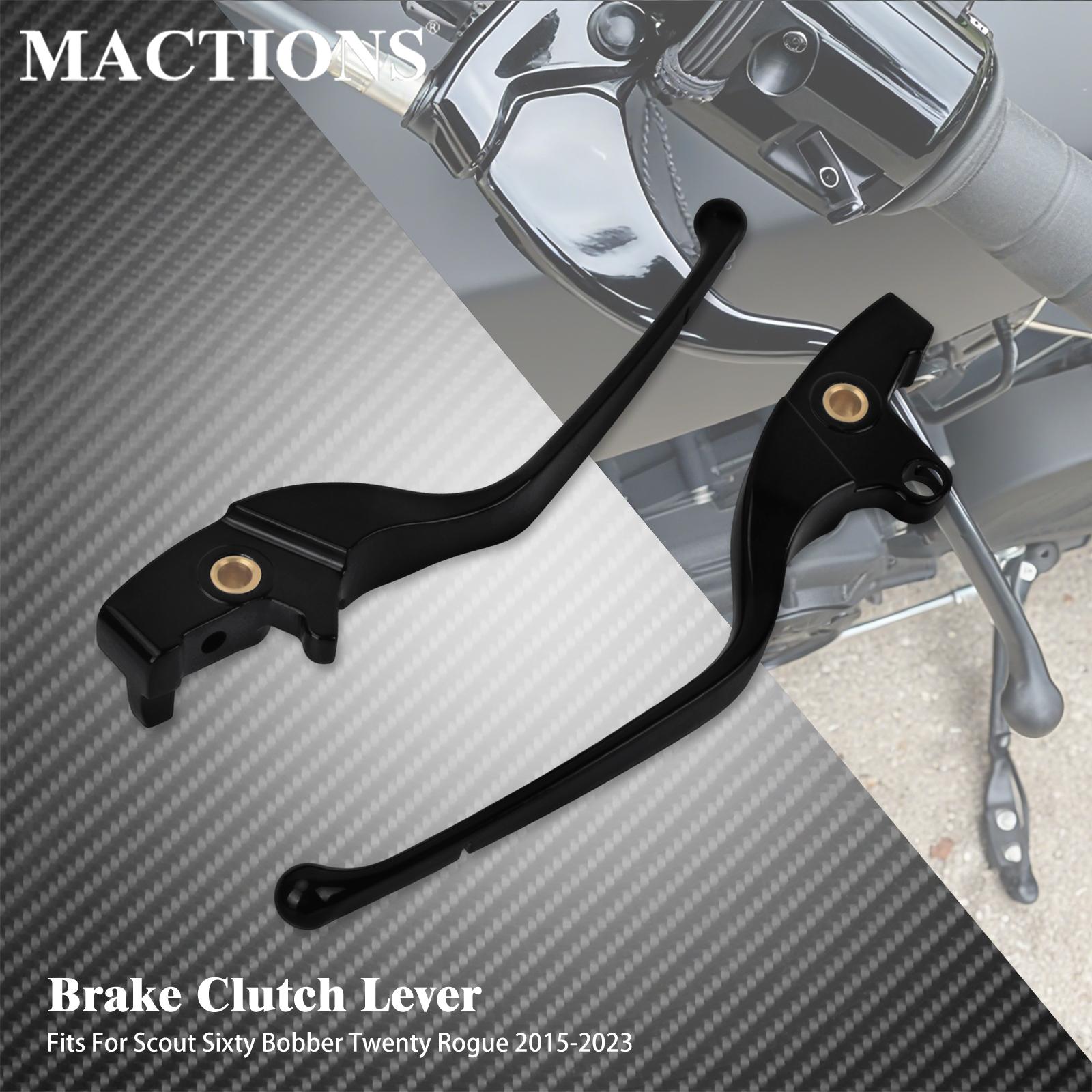 

Motorcycle Brake Clutch Levers Black Chrome Hand Control Brake Levers For Indian Scout 2015-23 Scout Bobber Twenty Scout Rogue Brake Clutch Lever A