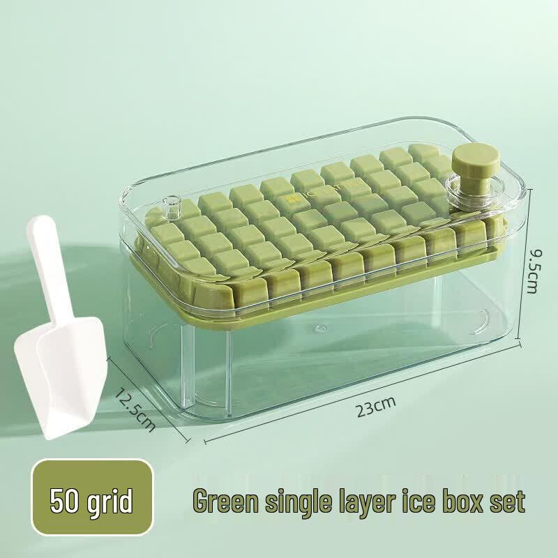 Press-Type Ice Cube Tray Storage Bin