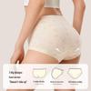 Women's Floral Print High Waist Cotton Boxer Briefs - Anti-Exposure and Elastic Fit
