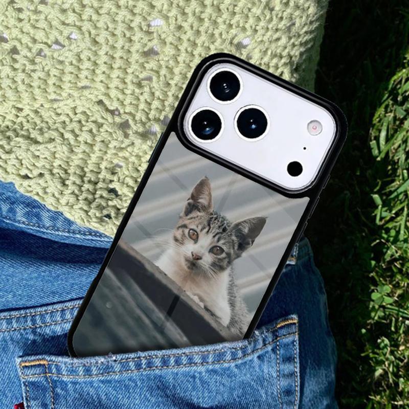 Cute Chausie Kitten Cat Phone Case Cover for IPhone 11 12 13 14 15 16e 17 Pro Max Coque for IPhone 17 Air