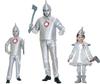 Wizard of Oz Tin Man Cosplay Costume-Silver Parent-Child Set Movie Theme Role-Play Outfit Pants Skirts Leggings for Halloween