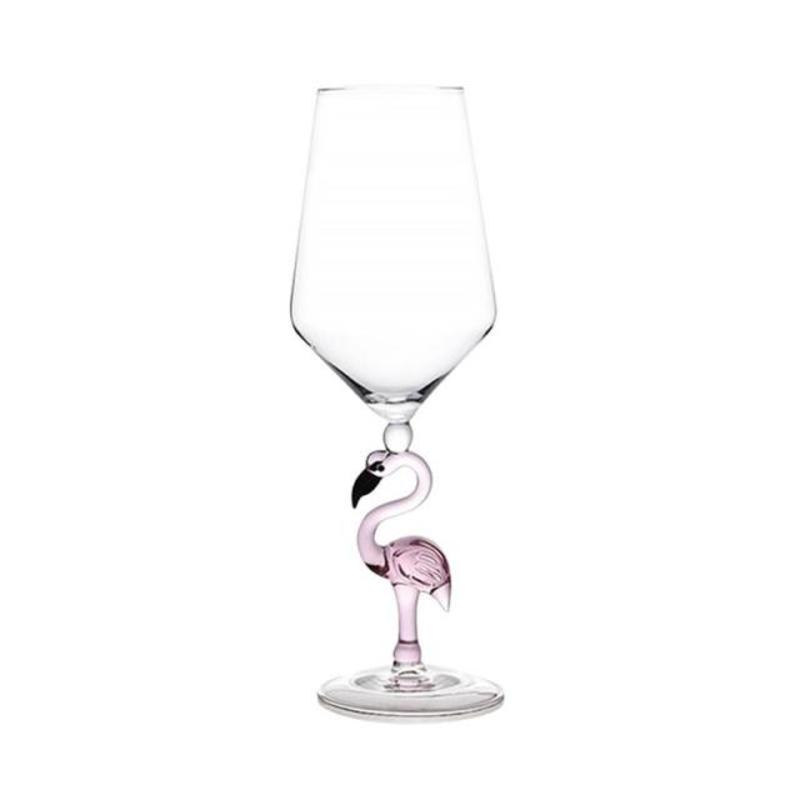 

Creative INS Pink flamingo 500ml glass of red wine, INS style, creativity, modern simplicity, glass