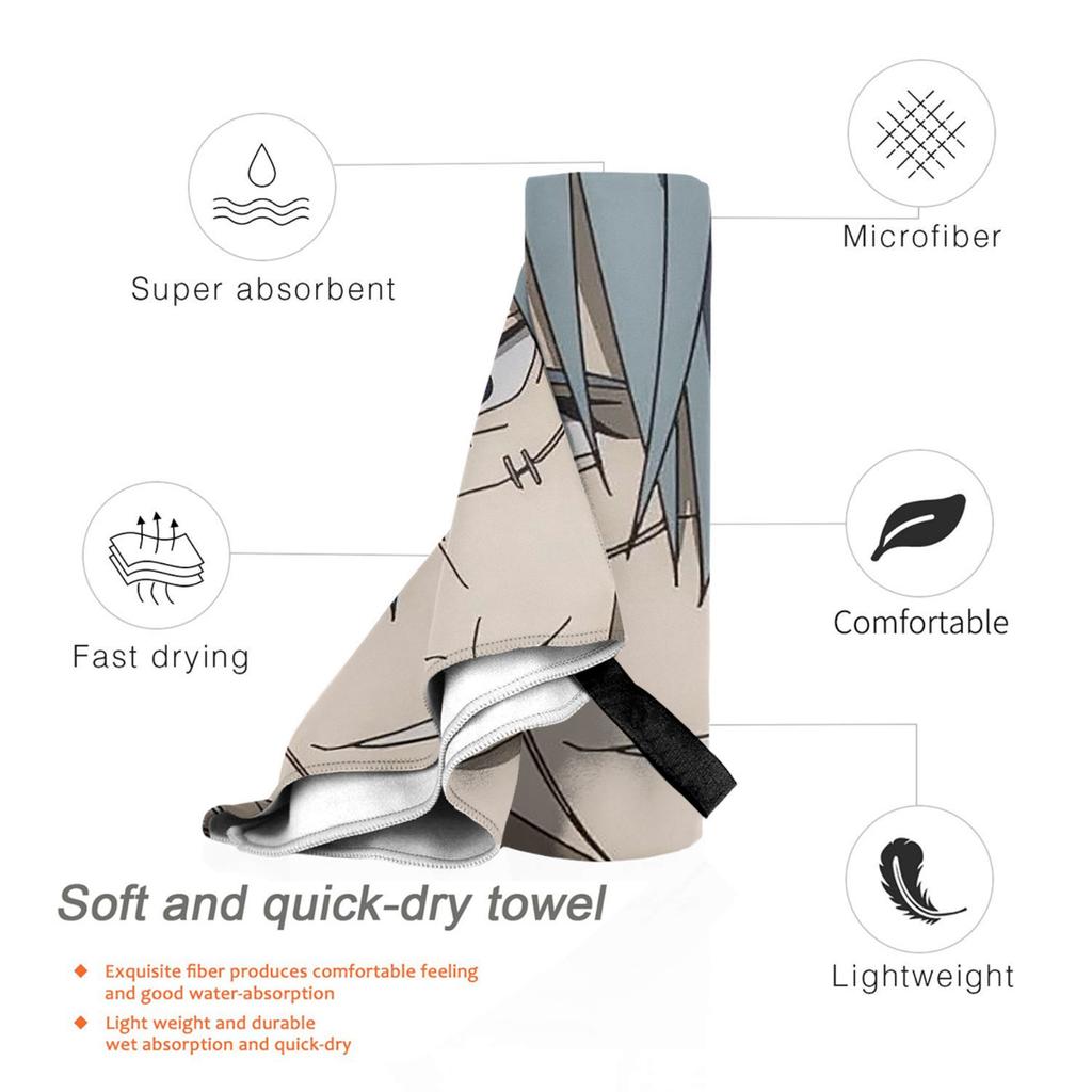 Jujutsu Kaisen Mahito Anime Beach Towel Soft Microfiber Quick Dry Absorbent Quick Towels For Pool