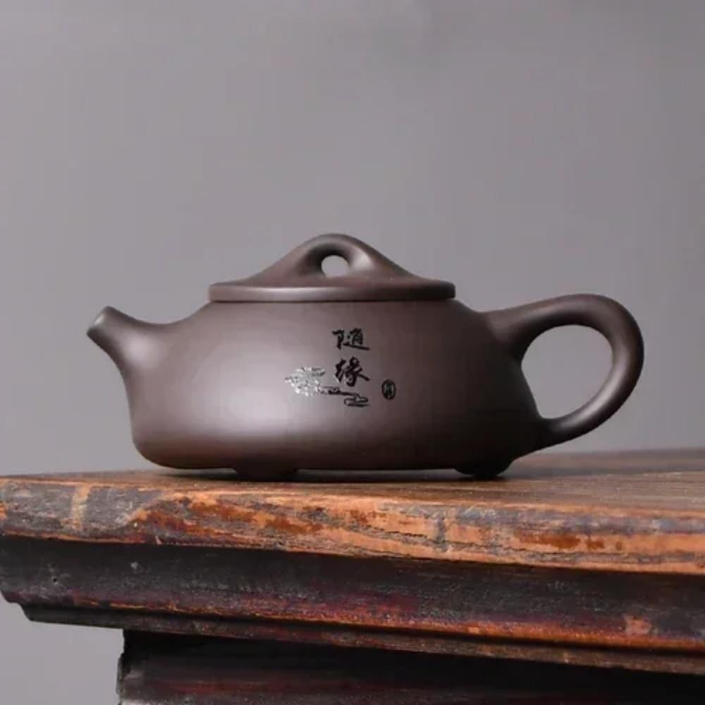 

Традиционные чайники из исинской фиолетовой глины, чайник из сырой руды Чжу Ни, чайник-ложка из камня, фильтр с шариками, чайник для красоты, китайские чайные наборы 150 мл