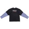 Balenciaga Political Campaign Layered T-Shirt 'Black' Men's 698631TKVJ11070