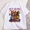Five Nights At Freddys T-Shirt Herren Damen Locker Baumwolle Lustiges T-Shirt Freizeit Kurzarm Rundhals T-Shirts Bedruckte Oberteile Kleidung