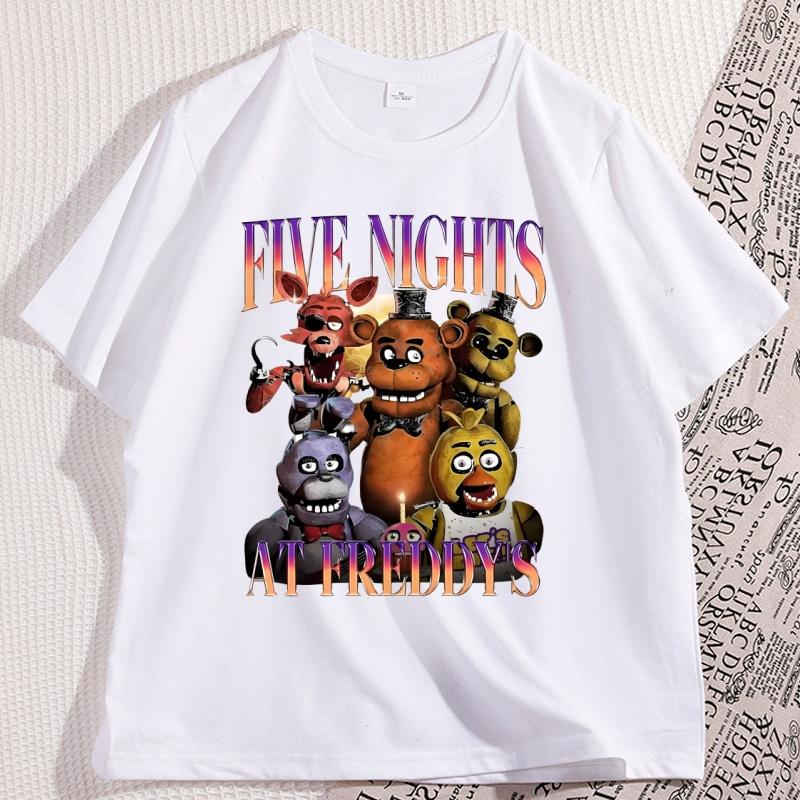 Five Nights At Freddys Tshirt Unisex Unisex Loose Cotton Funny T Shirt Casual Short Sleeve Round Neck Tees Printed Tops Clothing