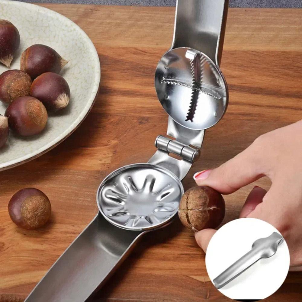 Stainless Steel Manual Walnut Pliers Quick Clip Chestnut Clip  Food Preparation