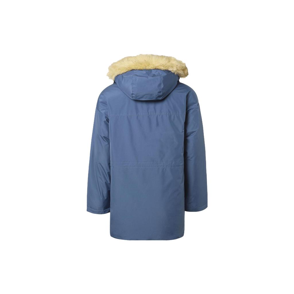 Adidas Padded Windproof Casual Sports Hooded Down Jacket Men Outerwear Dark-Blue IS0367