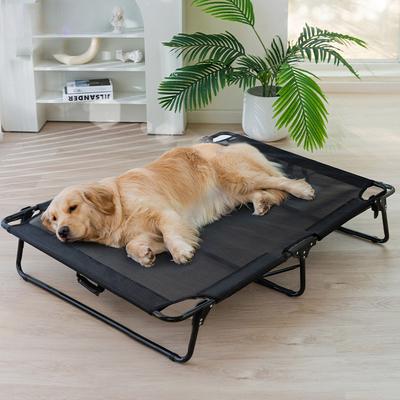 Dog Foldable Camp Bed Free of Installation Fully Washable Wear-Resistant and Scratch-Resistant Summer Golden Retriever Satsuma Large Dog Bed Kennel