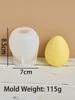 3D Easter Egg Silicone Candle Mold Embossment Egg Candle Making Supplies Plaster Ornaments Handmade Soap Mould Home Decor Gifts