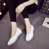Fashion White Lace Hollow Breathable Little White Shoes Flat Mid Wedge Heel Women's Summer Beauty Shoes Size 34-41 White Sneakers Women