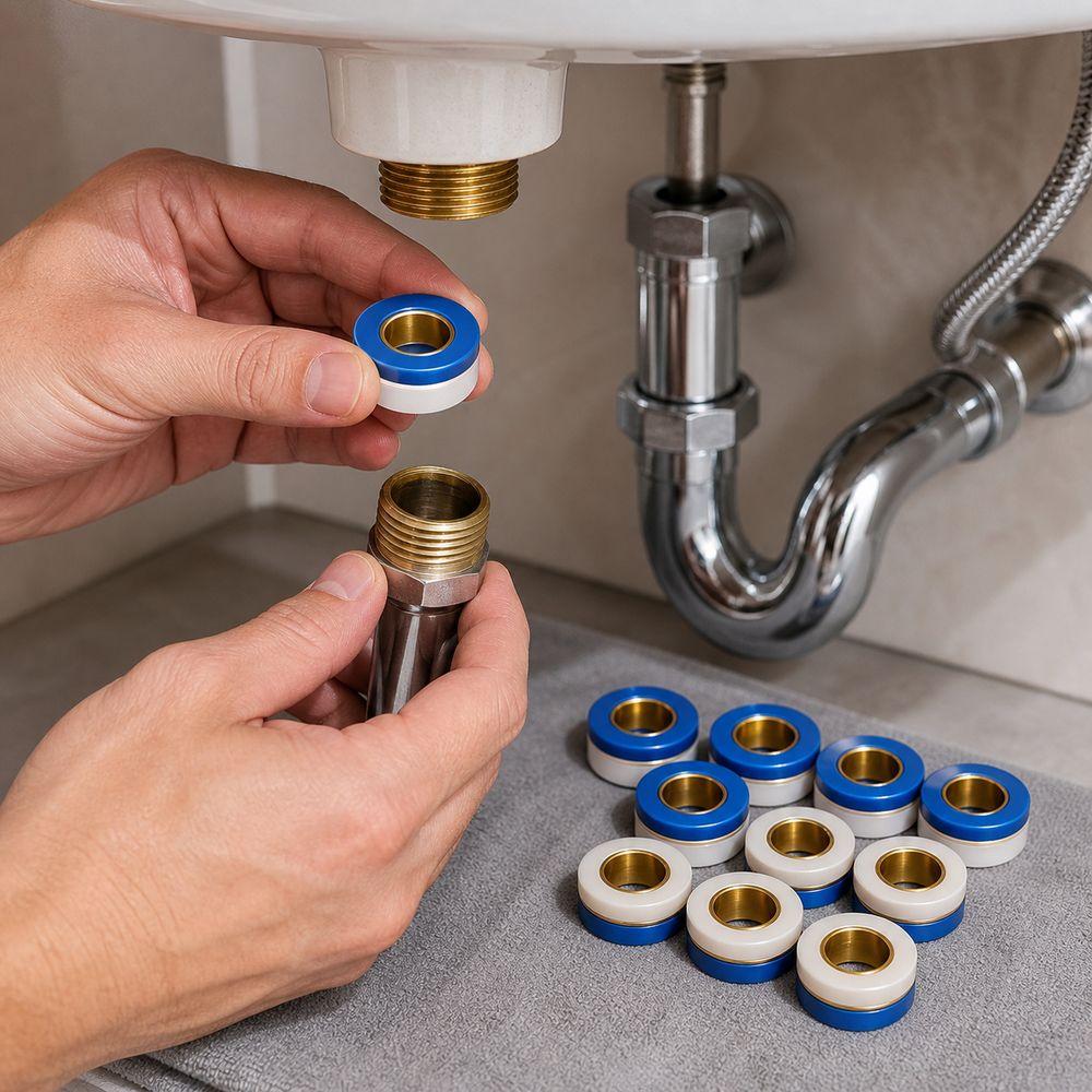 5/10Pcs Leak-proof Valve Pipe Hose Washer Reusable Sealing Copper Washers  Faucet Connections