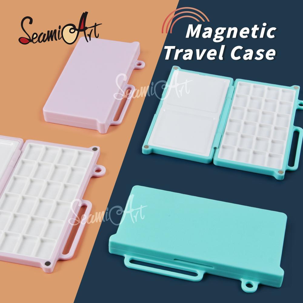 1pc Portable Travel Painting Box for Watercolor Loose Leaf HandBook for Art Supplies