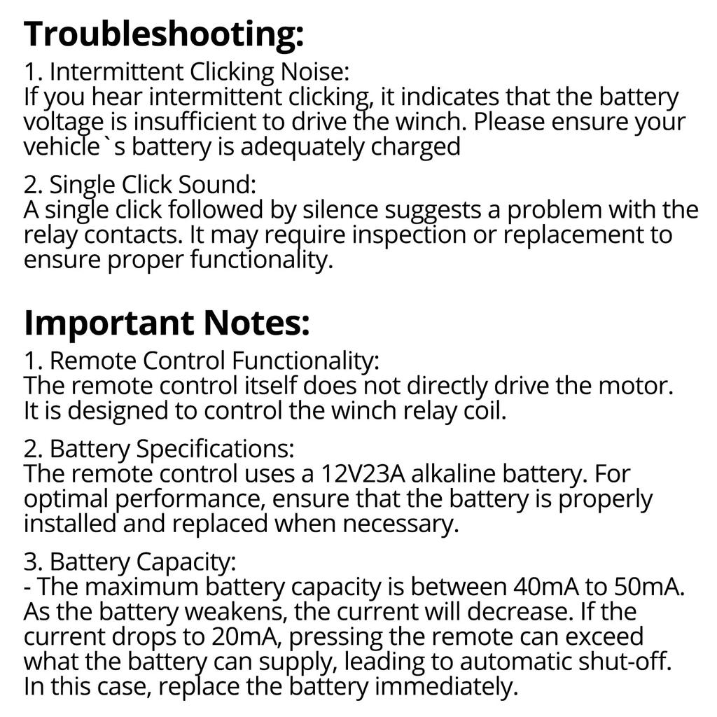 QWORK Wireless Winch Remote Control Kit, 12V 250A Winch Solenoid Relay Contactor + 12V Wireless Winchs Remote, for Truck ATV SUV 63070 62135 74900