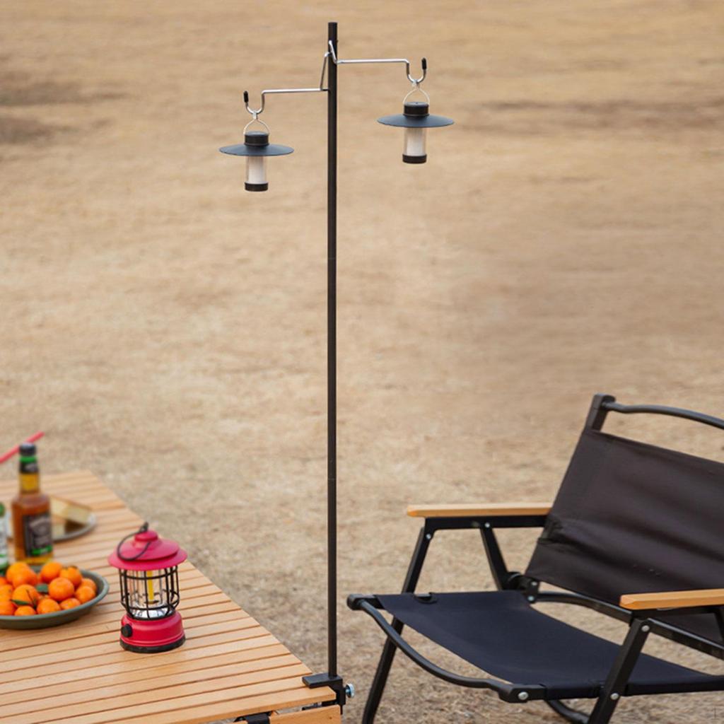 Aluminum Alloy Camping Lantern Holder with Detachable Hook, Lightweight, for Travel, Hiking,