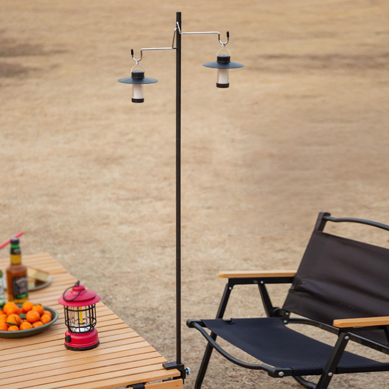 Aluminum Alloy Camping Lantern Holder with Detachable Hook, Lightweight, for Travel, Hiking,